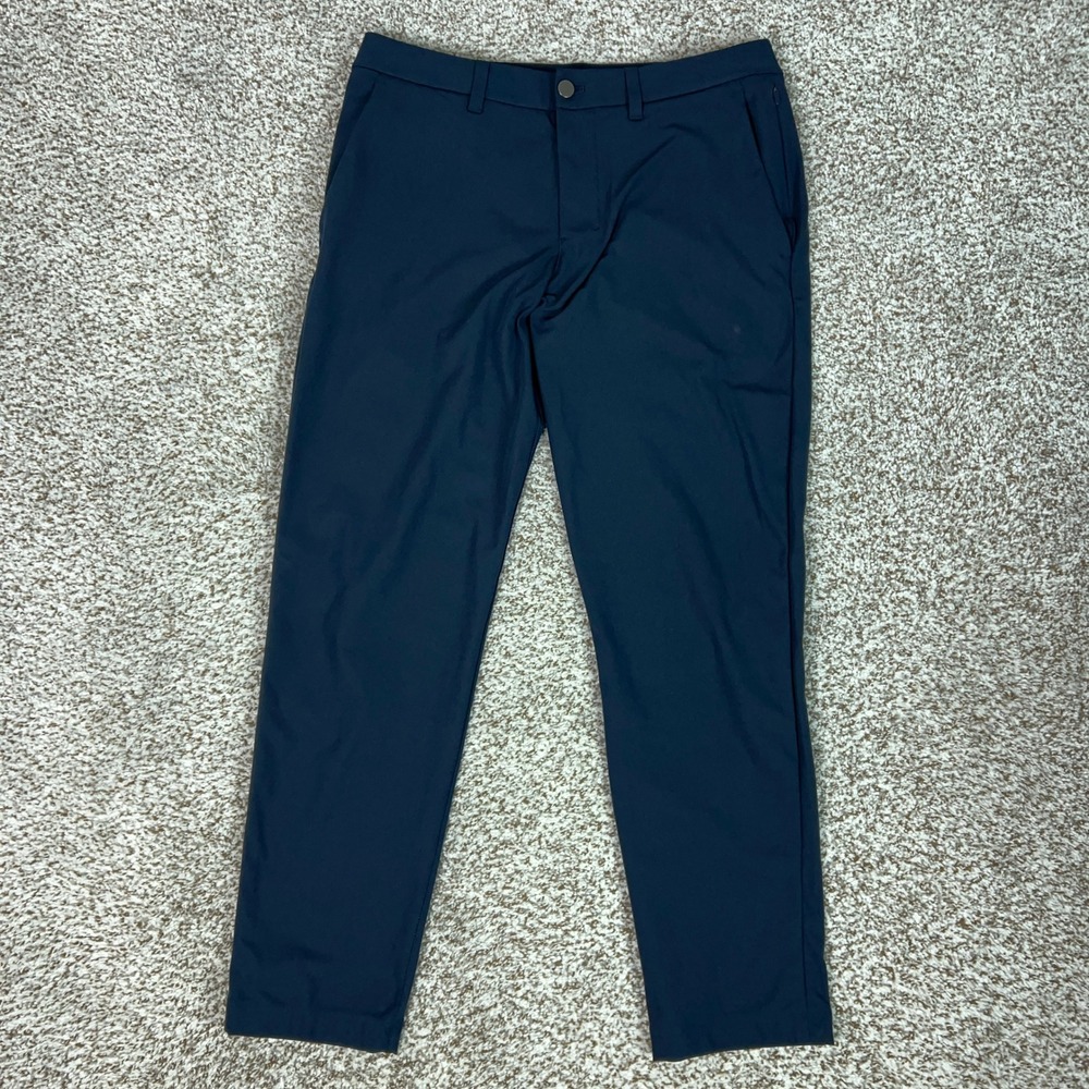 Lululemon Pants Mens 32x30 Navy ABC Slim Fit Warpstreme Golf Work Office Comfort